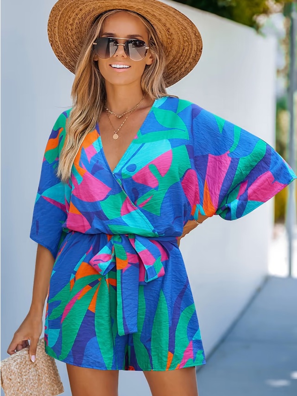 NWT Wild Zephyr Tropical Romper